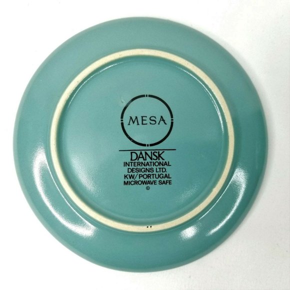 2 Dansk Mesa Cup and Saucer Sets Turquoise Stoneware Southwestern Retired Brown - Picture 6 of 9